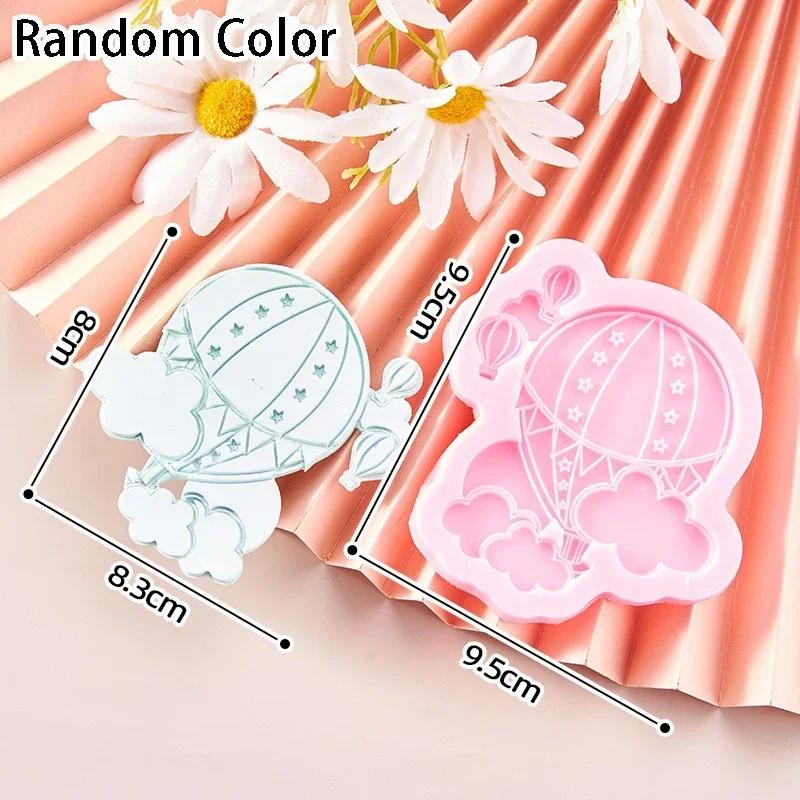 Hot Air Balloon Cloud Silicone Mold Kid Birthday Party Cake Mold Cute Fondant Cake Decor Chocolate Making Tool Clay Candle Mould