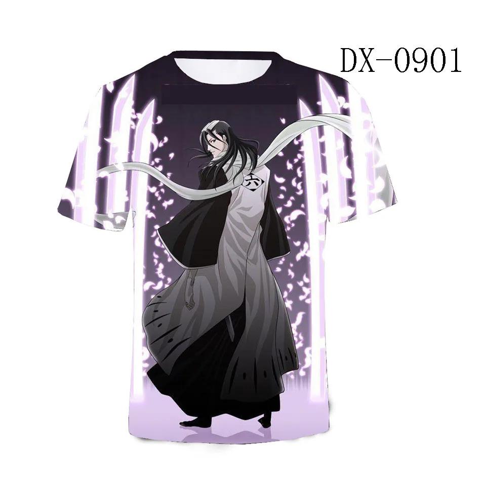Summer Round Neck 3D Anime Bleach Printed Top Fashionable Casual Short Sleeved Children's Boy T-shirts