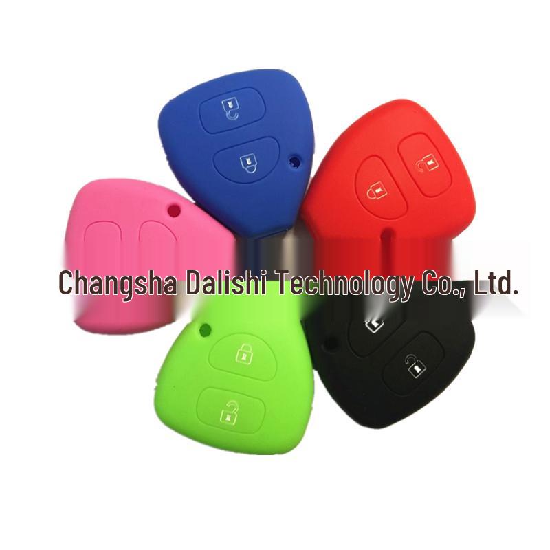 Multi-color Silicone 2-Button Key Cover Compatible with Toyota Prado Remote