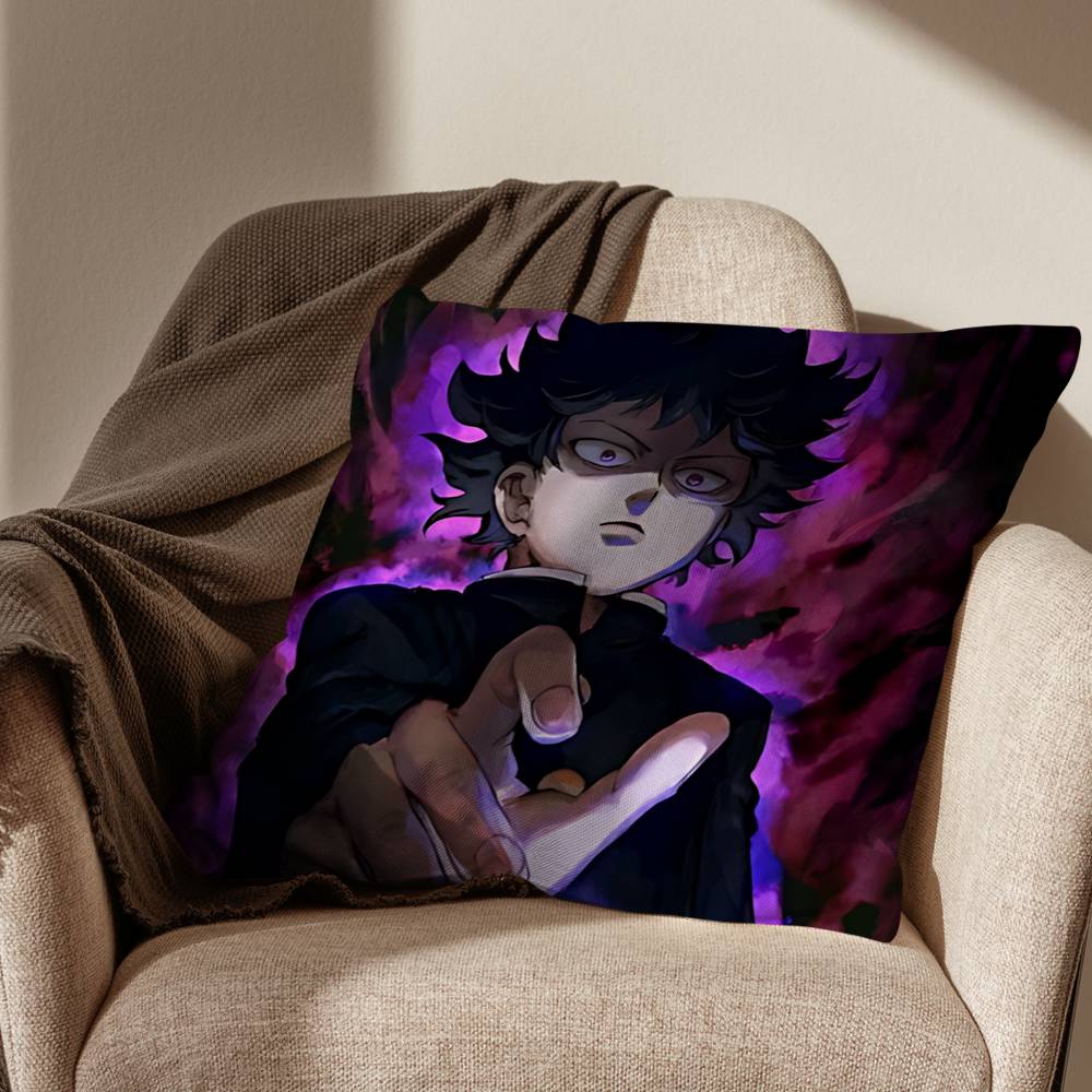 Cheer Up MMob Psycho 100 Pillow Case Sofa Living Room Bedroom Headboard Backrest Cushion Square Cushion Nap Time