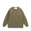 2025 Men's Suede Casual Loose Hoodie: Round Neck, Same Fabric Collar & Hem