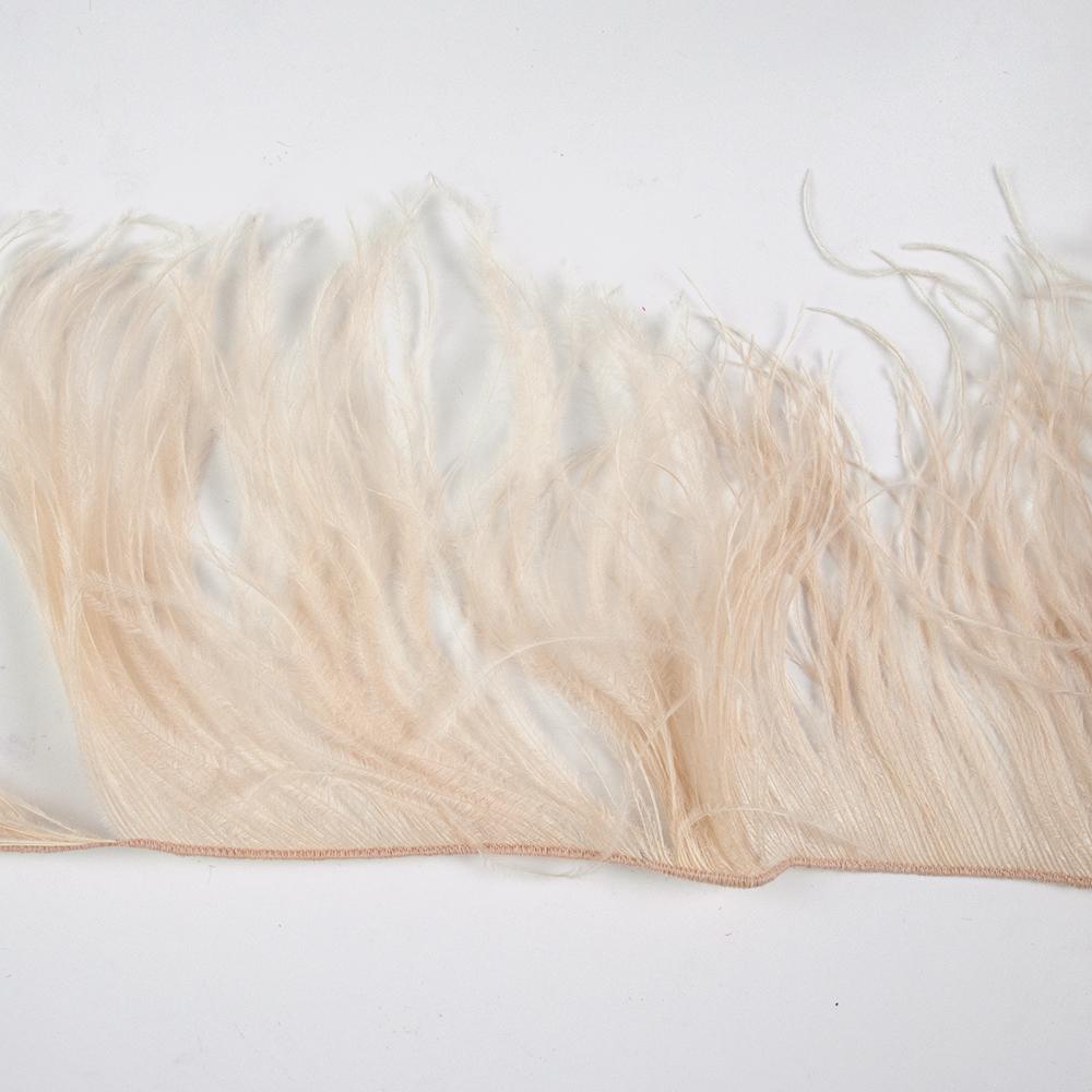 1 Metr Czarny Strusi Piórnik Wysokiej Jakości Dostosowany Piórnik do Sukni na Przyjęcie Weselne Odzieży do Szycia