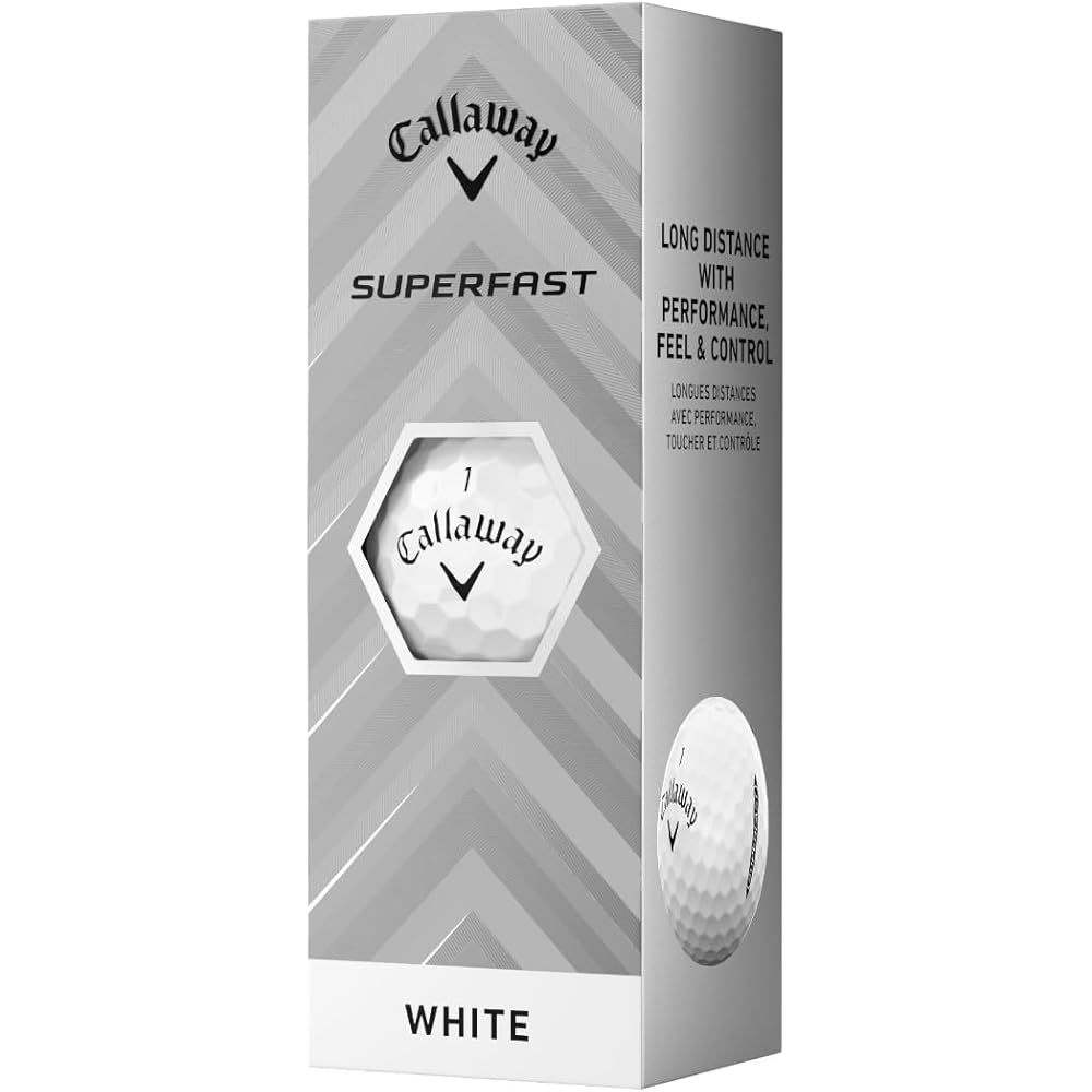 Callaway Superfast 25 Golf Balls 1 Dozen (15 Pieces) 2-Piece Structure White