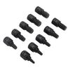 10Pcs Damaged Screw Extractor Set Cr V Steel 18in to 1332in Hex Bolt Extractor for