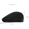 HT4979 Mens Berets Women Thick Warm Striped Autumn Winter Hat Artist Painter Adjustable Ivy Flat Cap Male Female Wool Beret Cap