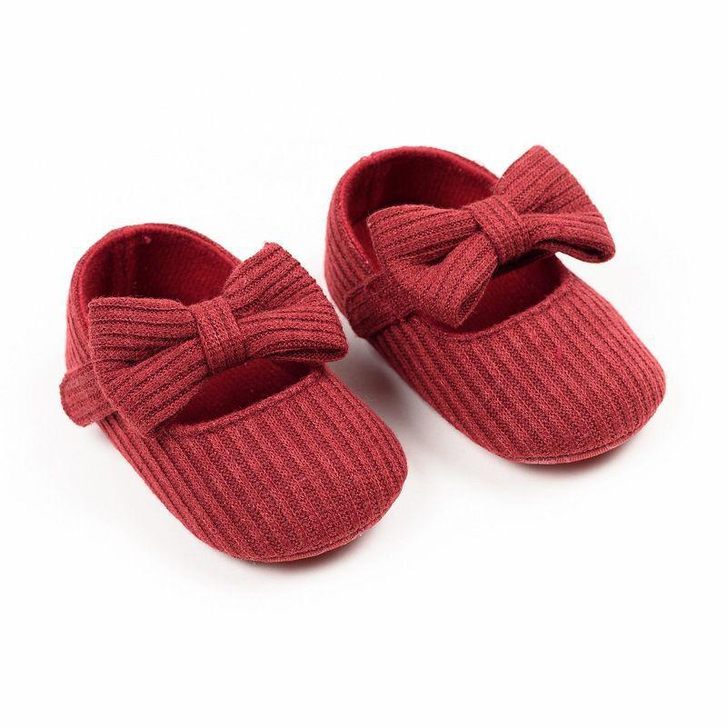 Baby Bow Knot Non-slip Toddler Shoes, Breathable Soft Sole for 0-18 Months