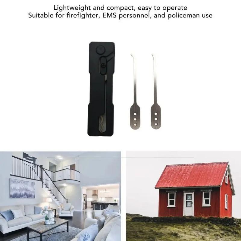 Schnell-Flip Grav Pick Rake Edelstahl Türöffner Schlüssel Effizientes Schlossknacken Fidget Toy Mini-Hakenentferner-Kit Bastler