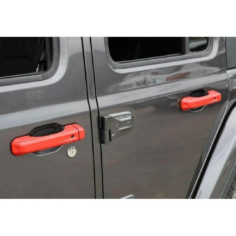 Car Door Handle Cover Trim Bezel For Jeep Wrangler JL 2018- Accessories Red