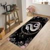 Mystical Moon Snake Kitchen Runner Rug Gothic Moon Phase Witchy Floor Mat Soft Non-Slip Boho Home Decor Carpet for Bedside