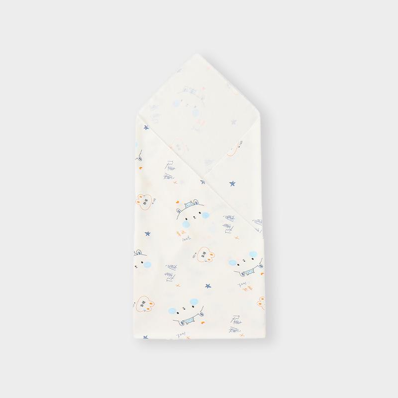 Pure Cotton Newborn Swaddle Blanket - All-Season Anti-Startle Baby Wrap 85x85 cm