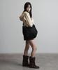 Peanut Loop Spiral Canvas Cross Bag Black