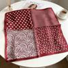70cm×70cm Retro Paisley Imitation Silk Square Scarf - Versatile Decorative Neck Scarf Shawl