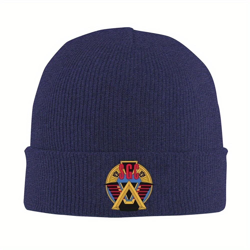 

1pc Stargate ComUnisexd Knitted Hat Women s Unisex s Skullies Beanies Autumn Winter Hats Acrylic SGC Logo Casual Melon Cap