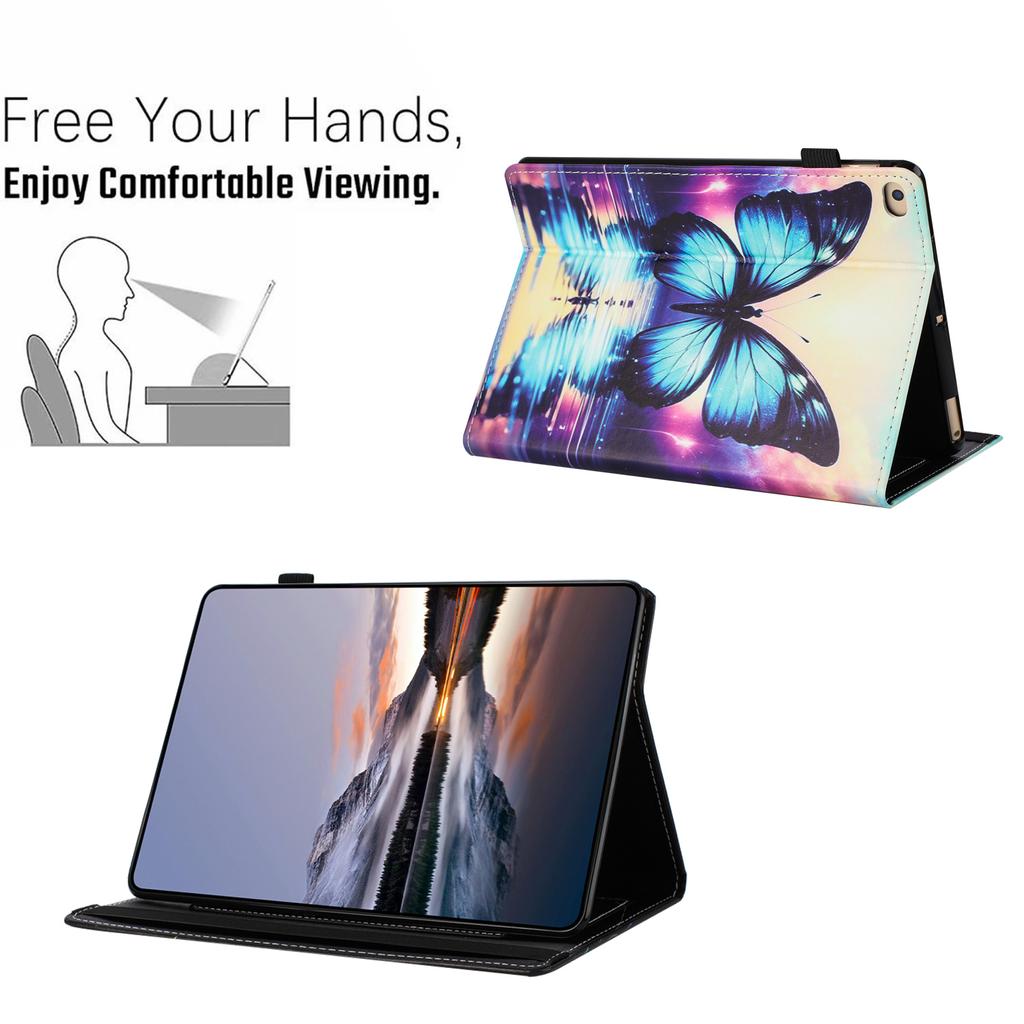 Tablet Case For iPad 9.7-inch (2018)/(2017)/iPad Air 2/Air (2013) Pattern Leather Cover with Auto Sleep/Wake,Card Holder