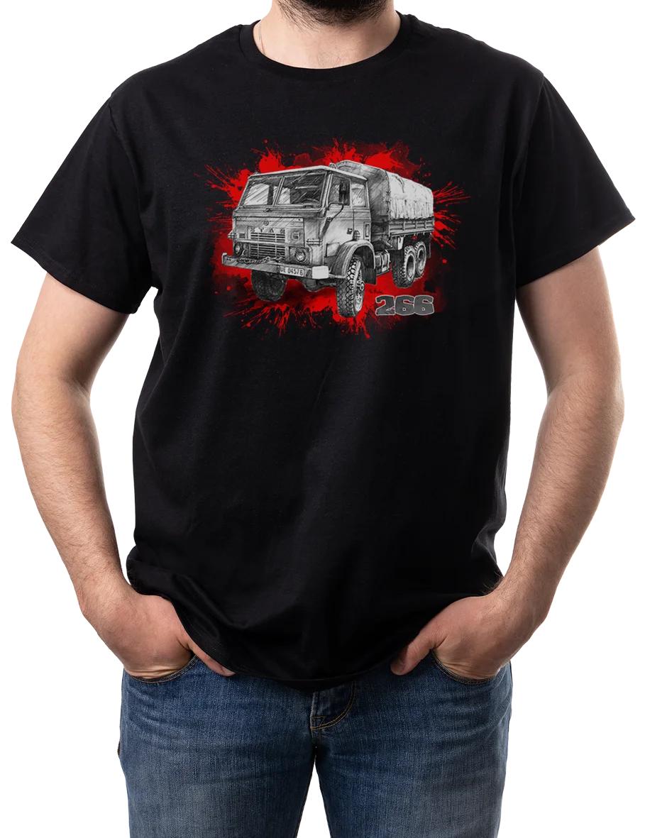 

Vintage Polish Star 266 Military Truck TShirt 100 Cotton ONeck Summer Short Sleeve Casual Mens Tshirt Size S3XL 4XL