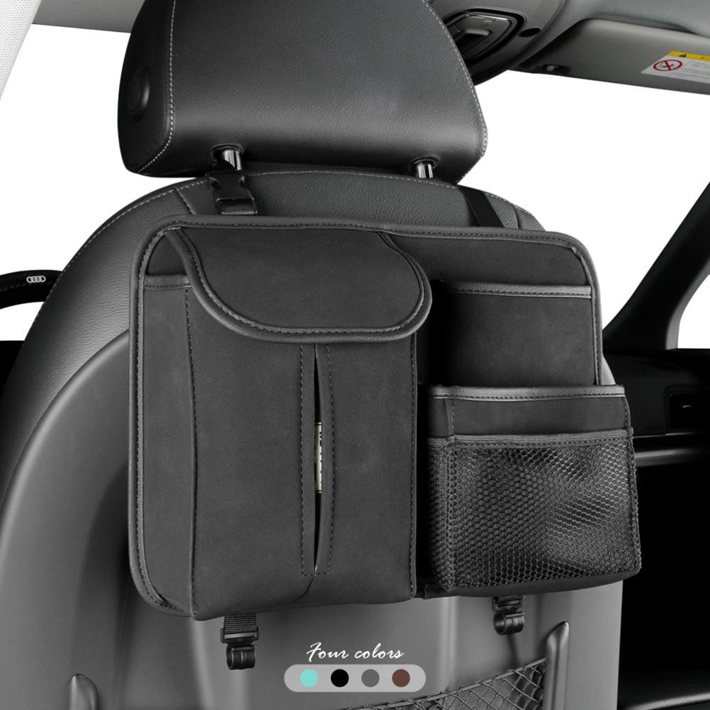 Rückbank Auto Organizer Kicker-Schutzmatten Rücksitzschutz Wildleder Auto Rücksitz Organizer Auto Reise Zubehör