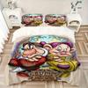 3pcs Grumpy & Dopey Printed Quilt Set Soft and Comfortable Quilt Cover for Bedroom, Guest Room W058
