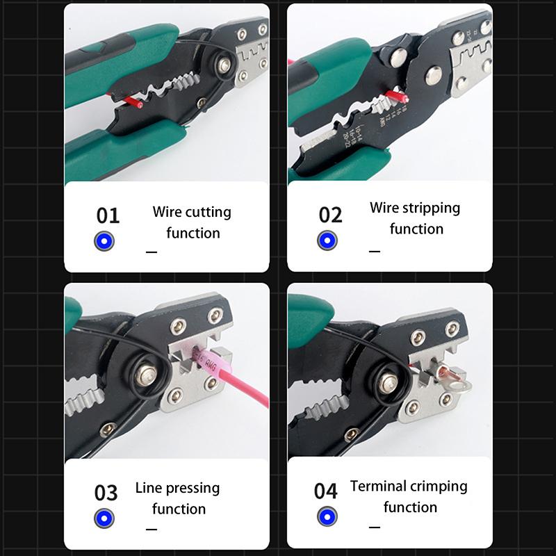 Multi-Function Crimping Pliers Rc Crimping Crimp Plier Tool For Futaba Jr Jst Servo Connector 14 -26 Awg Wire Straight