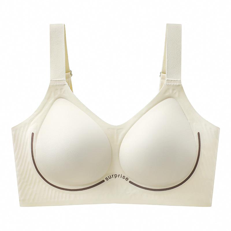Women's Push Up Bra  Breathable and Comfortable Bra with Wide Shoulder Straps Anti Slip and Seamless Gathering Bra