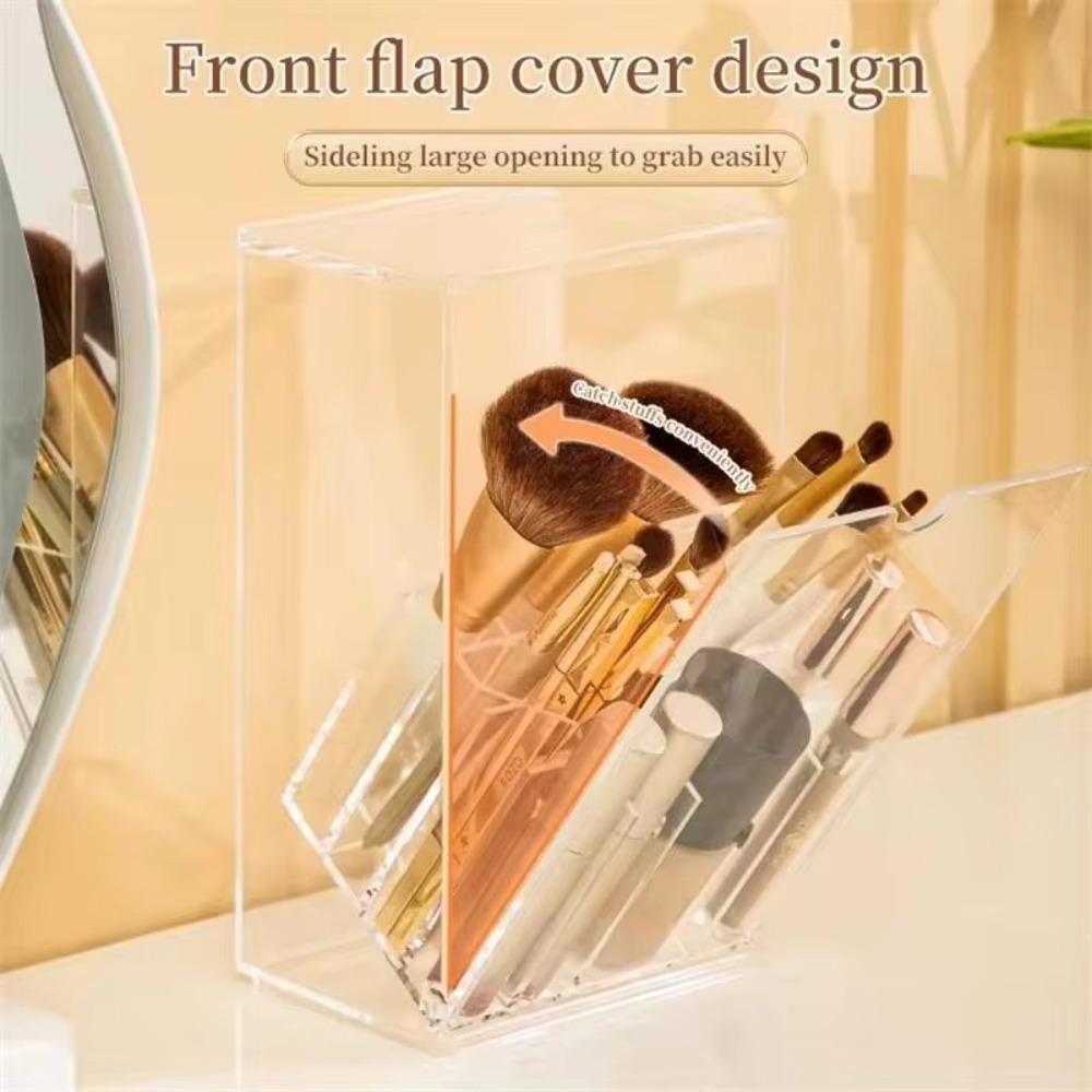 Cutie de depozitare pentru pensule cosmetice de mare capacitate Suport transparent pentru rujuri Suport pentru pensule de machiaj de calitate Acasă
