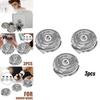 Hq9 Replacement Shaver Head For Philips Shaver Waterproof 3 Rotary Blades 30 Minutes Battery Life 1 Blade 1 Mesh