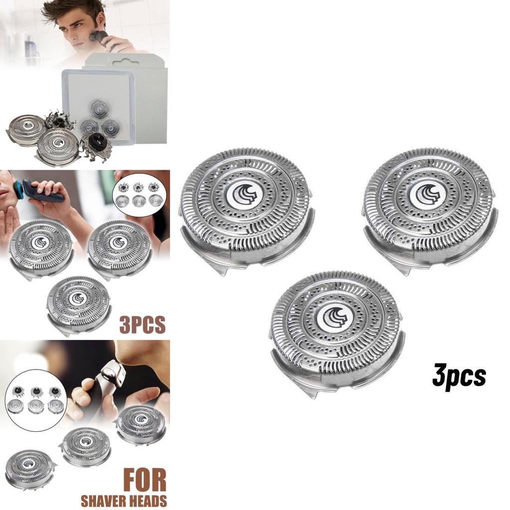 Hq9 Replacement Shaver Head For Philips Shaver Waterproof 3 Rotary Blades 30 Minutes Battery Life 1 Blade 1 Mesh