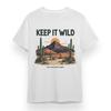 Women's Plus Size T-shirt With Keep It Wild Desert Graphic 100% Cotton Tee USA