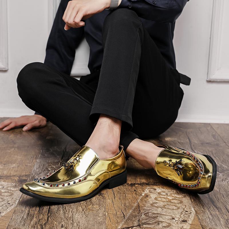 Lädskor Casual Businessskor för Män Klänning Tenis De Hombre Mockasiner Mokasin Tenis Caballero Designer