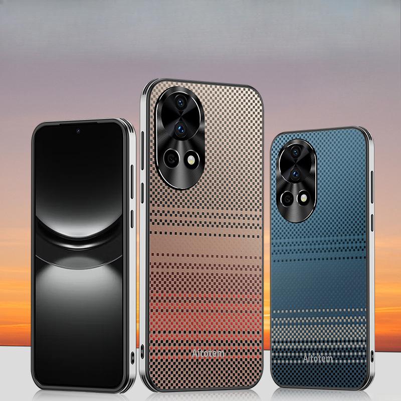 

Applicable To Huawei Nova13pro Mobile Phone Case Sunset Star 12por Lens Full-pack Carbon Fiber Airbag Anti-fall Women Huawei Nova 13Pro