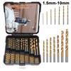 99pcs Drill Bit Set High Speed Steel Twist Drill Bits 1/16" To 3/8" for Metal, Plastics, Wood, Drywall with Storage Holder Case
