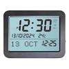 Square LCD Digital Clock Temperature Sensors Easy Operation Azan Clock For Home Office Desk Decoration Use
