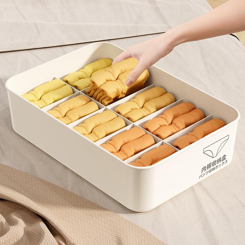 Drei-in-Eins-Aufbewahrungsbox für Unterwäsche & Socken für Kleiderschrank & Wohnheim