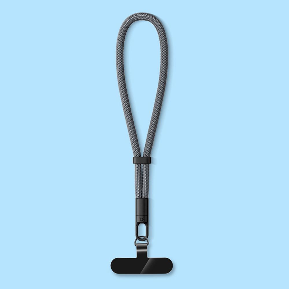 

Cell Phone Accessories Adjustable Lanyard Anti-lost Woven Wrist Strap Short Universal Hanging Wrist Straps Men Women серый