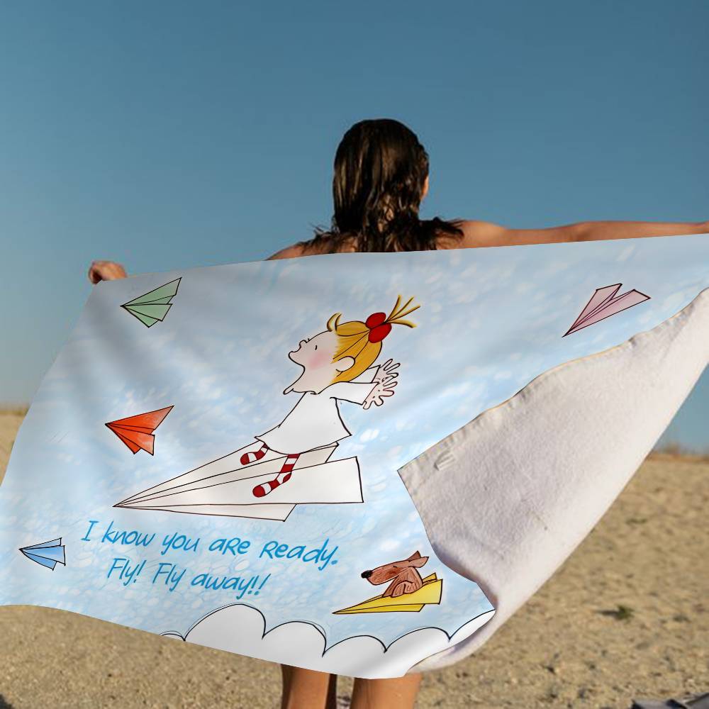 C-Coco-chan Anime Big Microfiber Beach Towels Quick Dry Towel Sand Beach Towels Pool Towel For Travel Swim Pool Yoga