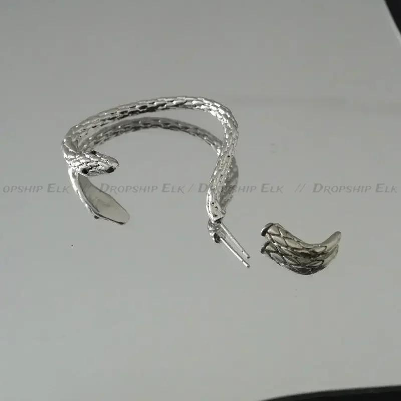 1pair Snake Earring Clips Without Piercing Punk Non Pierced Clip Earrings Ear Cuffs for Women Men Fake Piercing Jewelry