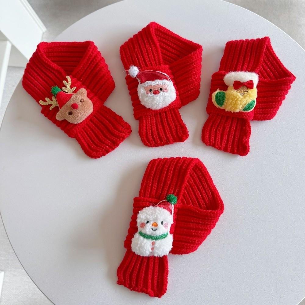 Reindeer Puppy Knitted Scarf Santa Claus Pet Winter Warm Scarf Pet Christmas Scarf Christmas Party