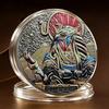 Ancient Egyptian Commemorative Coins Metal Museum Cultural and Creative, Commemorative Medals Collection Pyramid Pharaoh Relief Coins