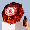 Middlesbrough Football Pattern Printed Mini 5 Folds 8 Ribs Compact Umbrella Windproof Waterproof Lightweight Portable Folding