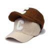 Herbst Winter Neu Warm Halten Lammwolle Basebll Kappen Buchstabe C Stickerei Snapback Hüte Für Frauen Männer