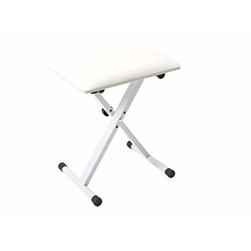 LifeRed Piano Chair, Keyboard Chair, for Piano, Digital Piano, and Electronic Keyboard, 3-Level Height Adjustment, Foldable Chair, Bench, Non-Slip, Bl