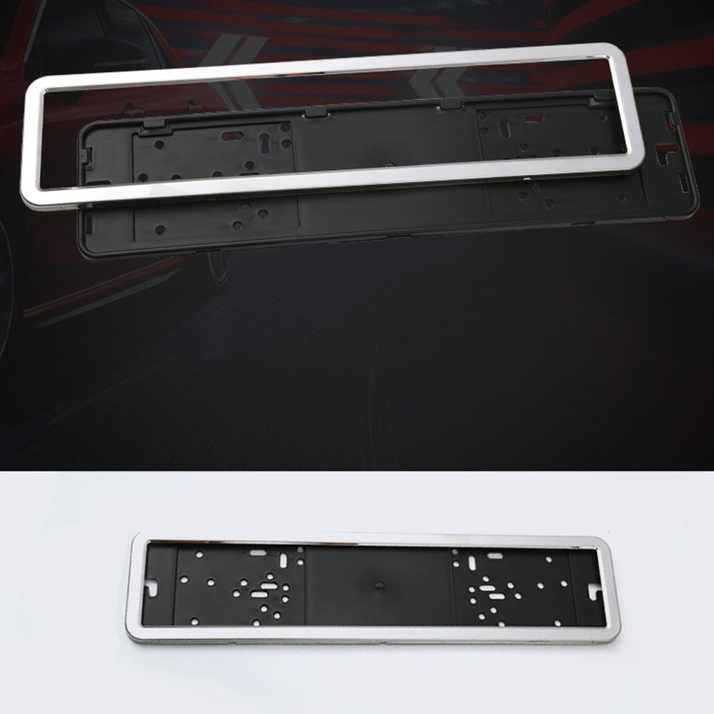 Waterproof Russian Plate Frame Cover Stainless Steel License Plate Frame  Universal
