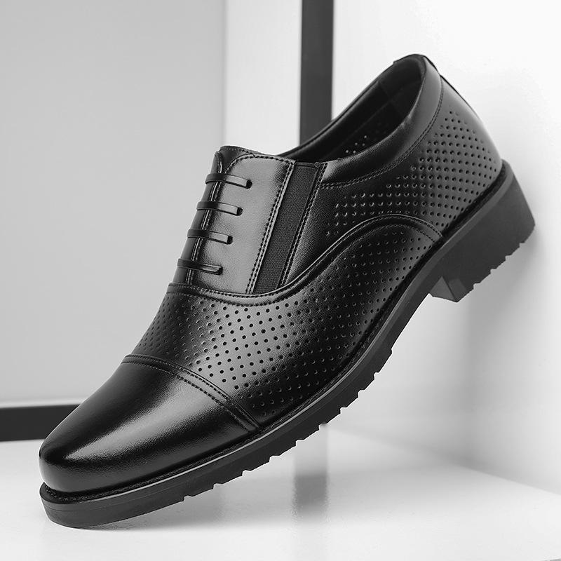 Men's Dress Shoes Classics Business Casual Leather Shoes Men's Loafers Lace Up Oxford Shoe Wedding Shoes for Men  Hombre