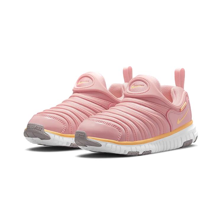 New Nike Dynamo Free Anti Slip And Wear Resistant Breathable Low Top Sports Casual Shoes Pink Children Aged 3 7 Years Old 343738-632