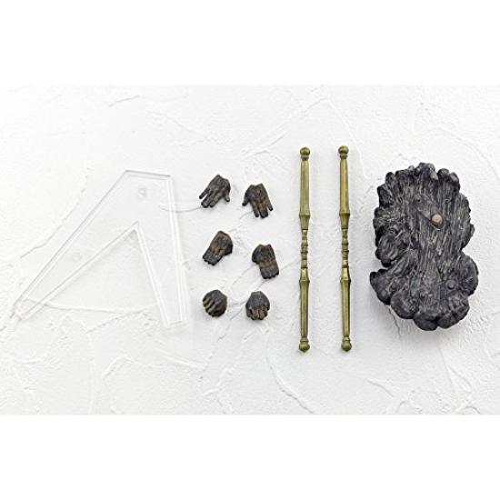 Revoltech Takeya 018EX Kongo Rikishi Agata Wood Tone Version Painted Action Figure Non-Scale ABS&PVC