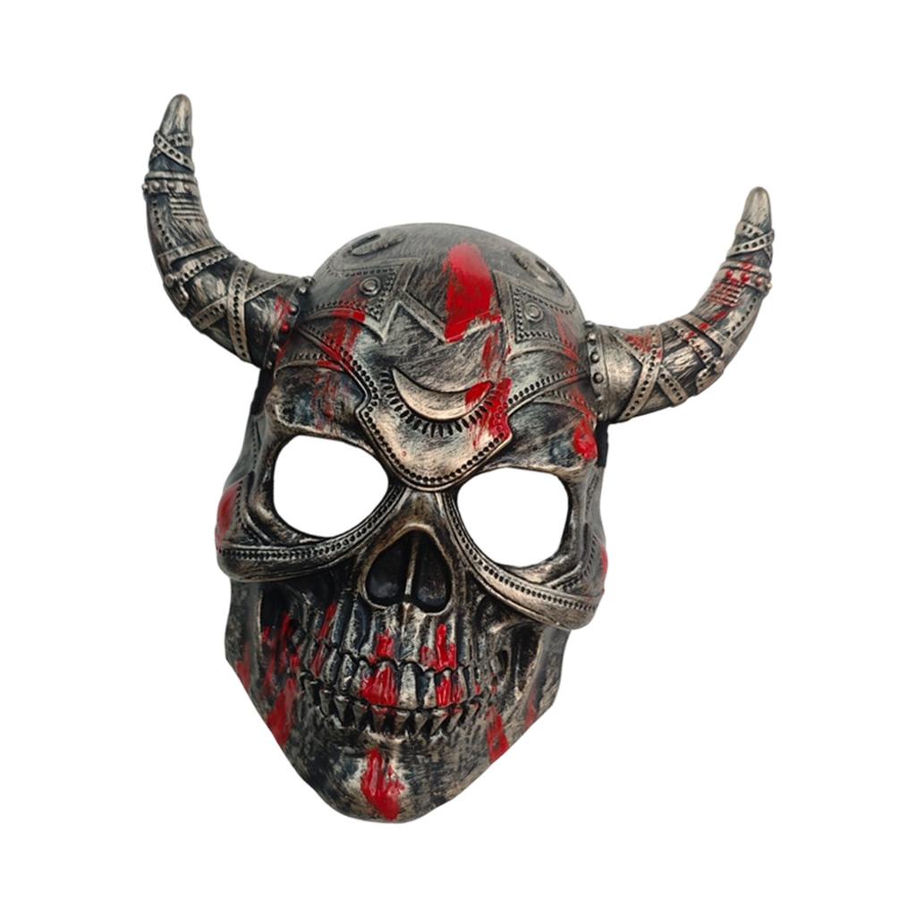 Masquerades Mask Devil Demons Mask Goat Head Skull Mask for Halloween Masquerade Cosplay Costume Devil Horns Mask