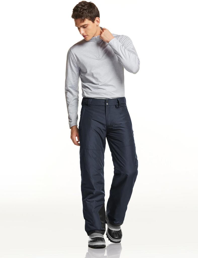 Tesla Men's Winter Fleece-Lined Warm Pants for Skiing, Snowboarding, and More, Windproof, Waterproof, and Thermal, Size tm-YKB80-JPCHC_XL
