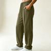 Women's High Waist Curved Wide Leg Pants Loose Flowy Casual Trousers for Daily Wear