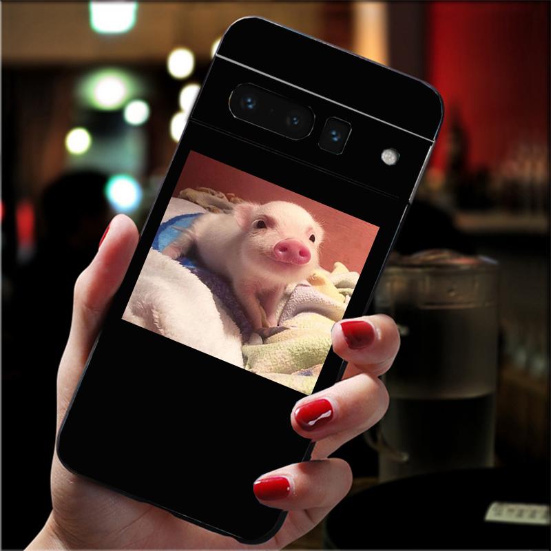 

Phone Case For Google Pixel 10 9 Pro XL 9A 8 7 6 Pro Pixel 8A 7A 6A Pixel 8 7 6 5 Cute Little Pink Pet Pig Pixel 10 Pro XL