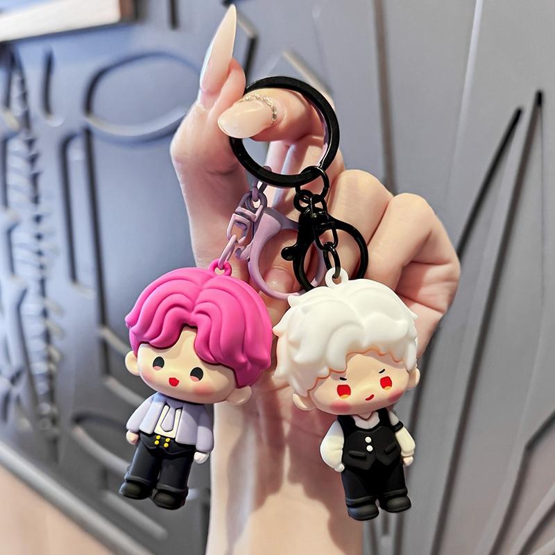 Love Game  Deepspace Plush Keychains Cute Cartoon Figure Doll Keyring Bags Pendant Cosplay Keychain Accessories Fans Gift
