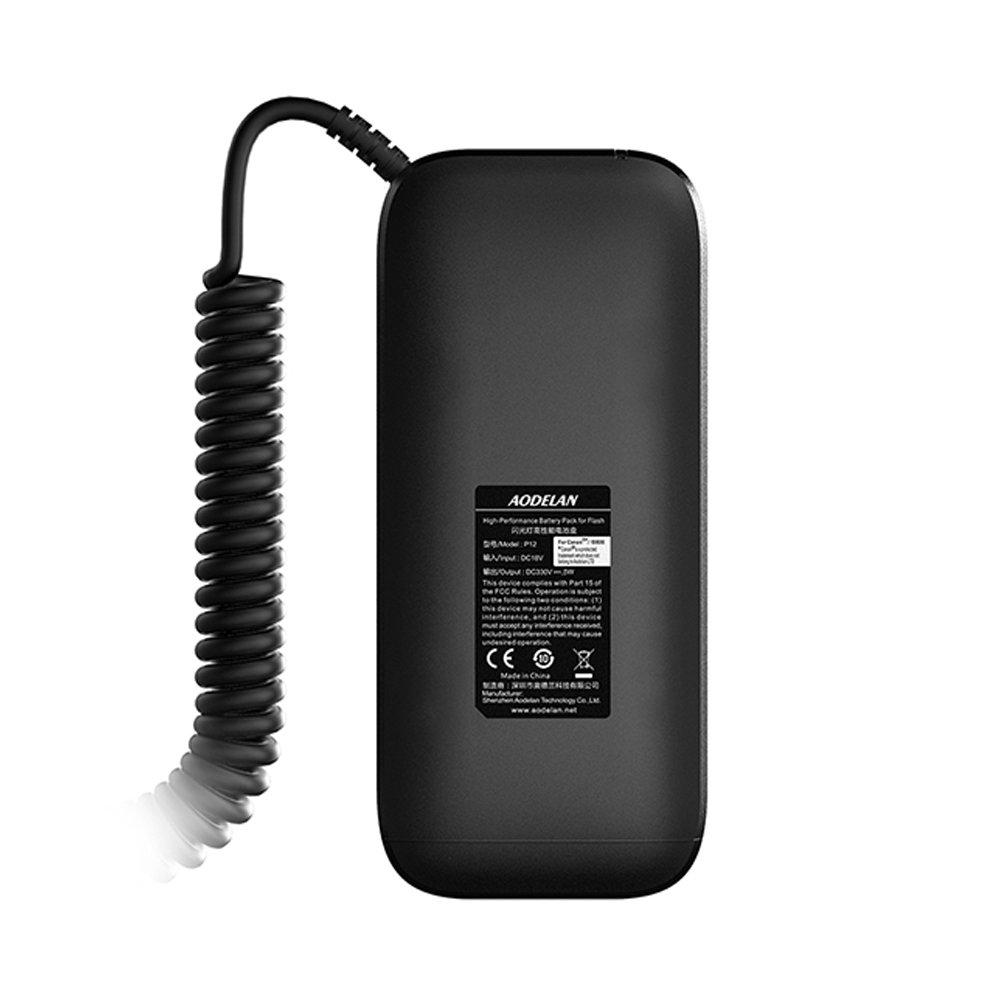 AODELAN External Flash Pack Power Bank for Nikon Replacement for Nikon 12 AA Batteries for Nikon SB-5000, SB-900, SB-910 SD-9,